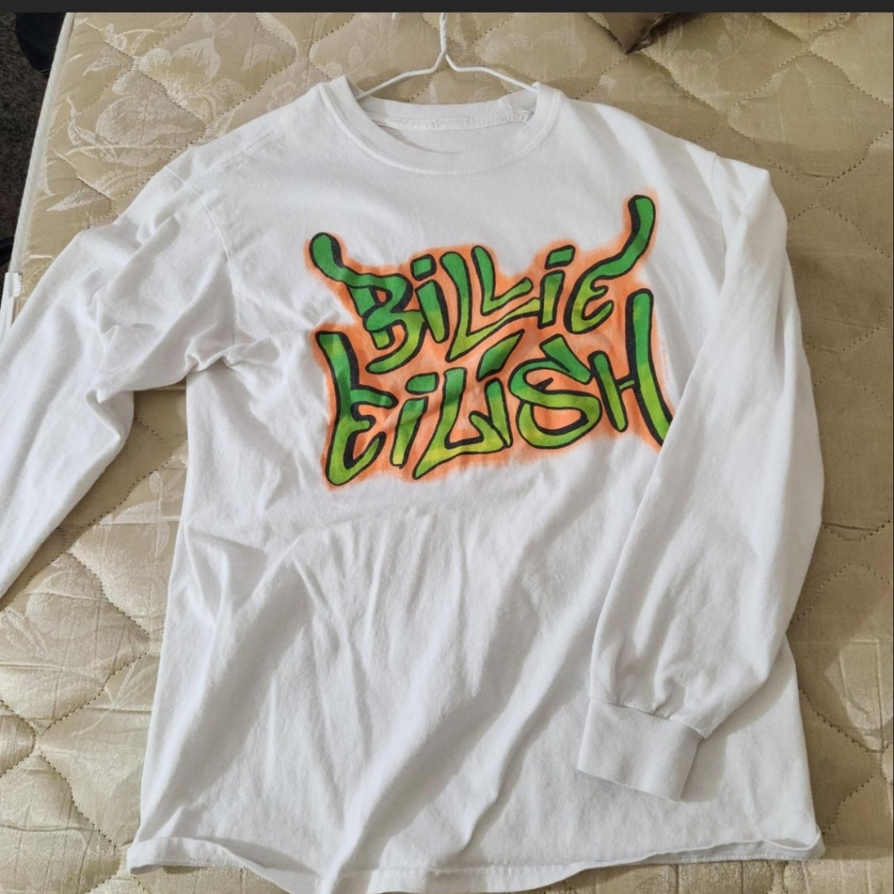 White Billie Eilish Long Sleeve Tee